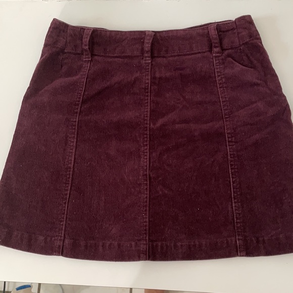 Velvet Mini Skirt with pockets - Picture 3 of 4